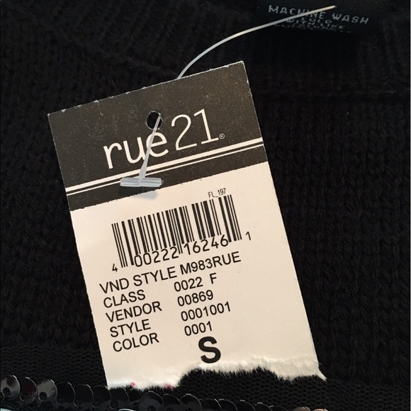 NWT Rue21 2-way sequin Christmas/New Year sweater - Picture 4 of 5